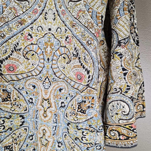 Evereve Cleobella Kalidescope Paisley Kimono Jacket Xs - Picture 4 of 16